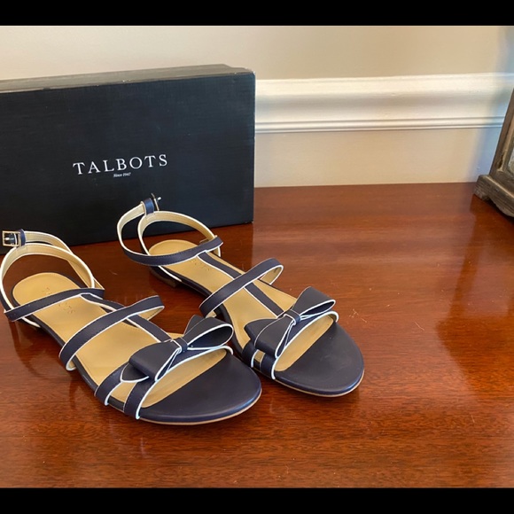 Talbots Shoes - Talbots Sandals Navy 9M